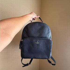 Kate Spade Black leather Backpack